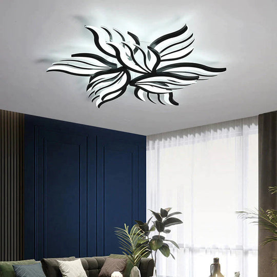 Nouveau plafonnier moderne simple lampe de salon en acrylique