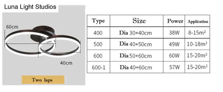 New Creative Circle Ceiling Lamp Ceiling