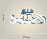 New Light Luxury Bedroom Lamp Room Ceiling Lamp Blue 50cm stepless dimming Ceiling