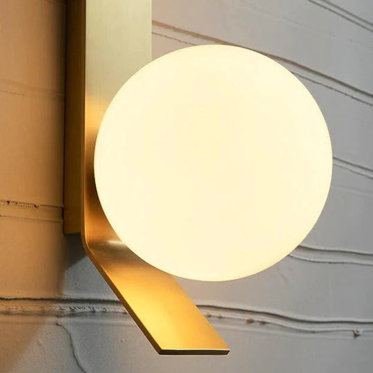 Nouvelle applique murale en cuivre boule de luxe nordique