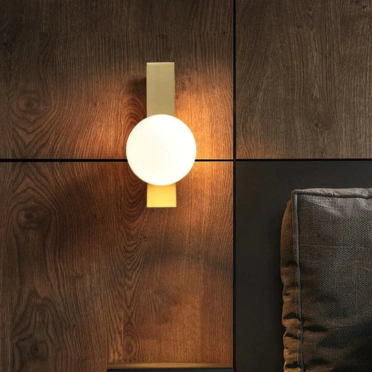 Nouvelle applique murale en cuivre boule de luxe nordique
