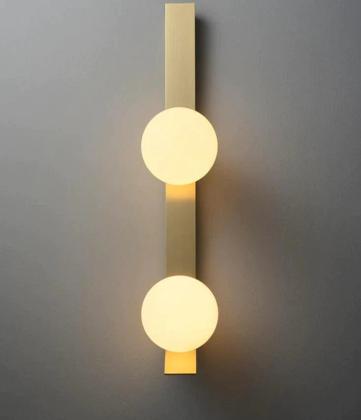 Nouvelle applique murale en cuivre boule de luxe nordique