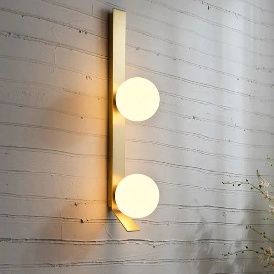 Nouvelle applique murale en cuivre boule de luxe nordique