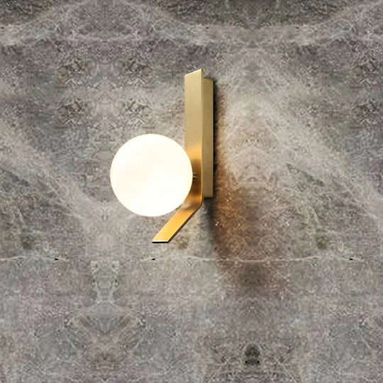 Nouvelle applique murale en cuivre boule de luxe nordique