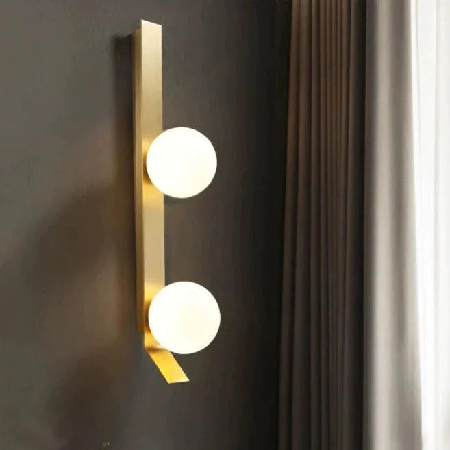 Nouvelle applique murale en cuivre boule de luxe nordique
