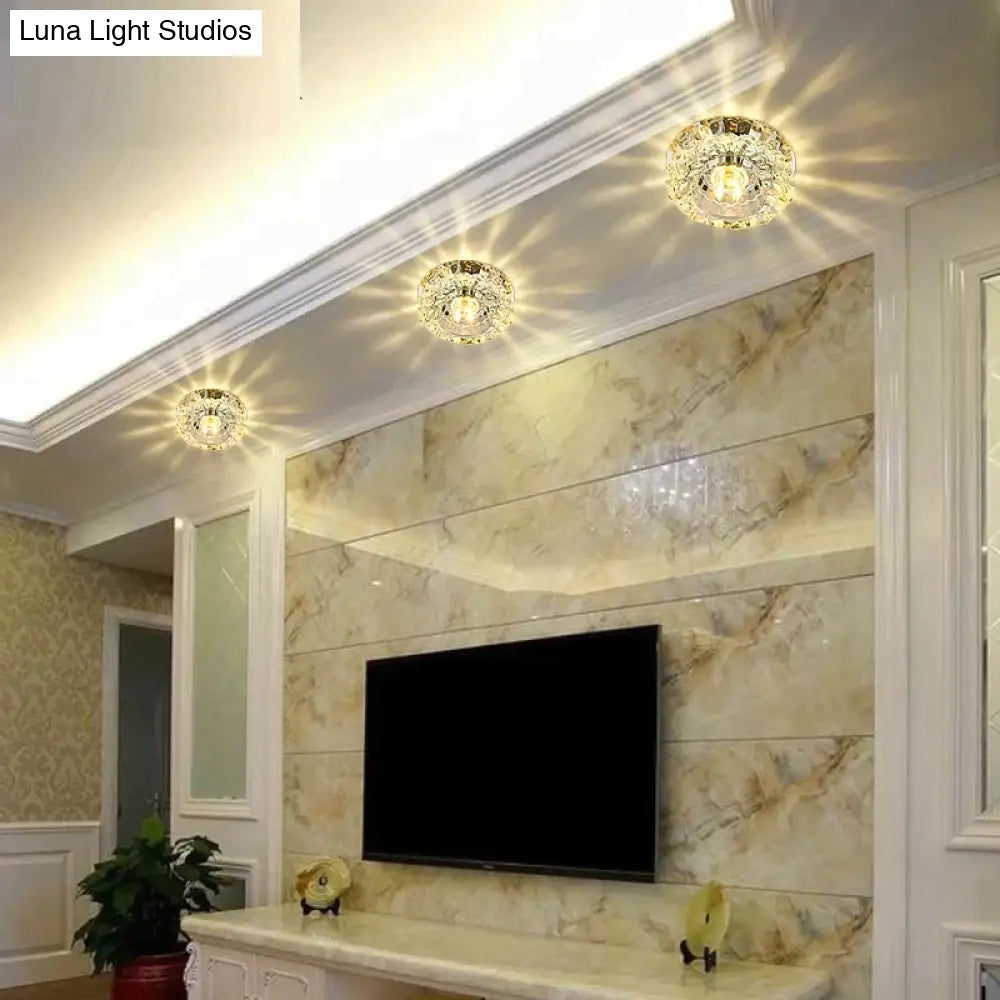 Nia - Flush Mount Small Led Ceiling Light For Art Gallery Decoration Front Balcony Lamp Porch Light