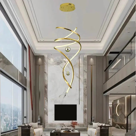 Nora Modern Staircase LED Pendant Chandelier Dimmable Remote/Touch Control Chandeliers