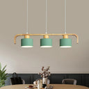 Nordic 3/4 Head Metal Island Chandelier For Dining Room & Kitchen 3 / Green