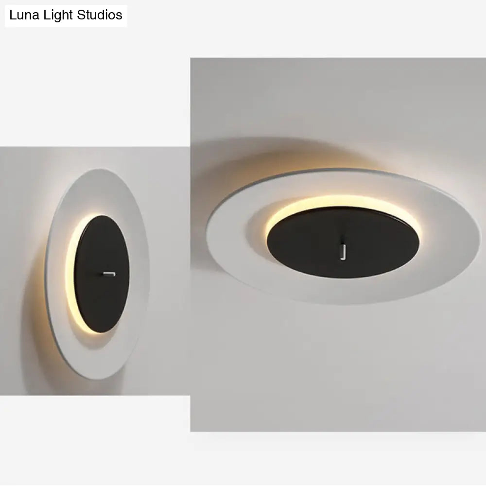 Nordic Acrylic Circle Flush Light: Stylish Ceiling Fixture For Bedrooms