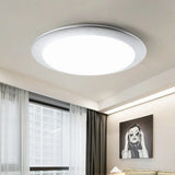 Nordic Acrylic Gold/Silver Flush Ceiling Light With Integrated Led - Bedroom Lamp 16’/20’ Dia