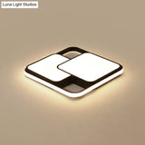 Nordic Acrylic Led Flush - Mount Ceiling Light For Bedrooms - Overlapping Style