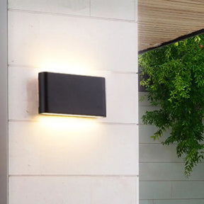 Nordic Aluminum Flush Mount Wall Lamp - Black/White Led Sconce Light Fixture (Small/Large) Black /