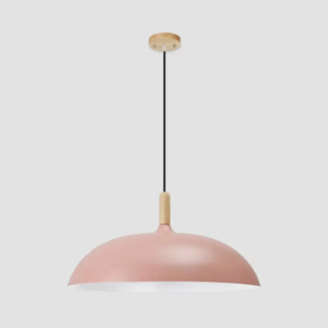 Nordic Aluminum Saucer Pendant Light - Candy Colored 14’’/18’’ Perfect For Office Pink / 14’’