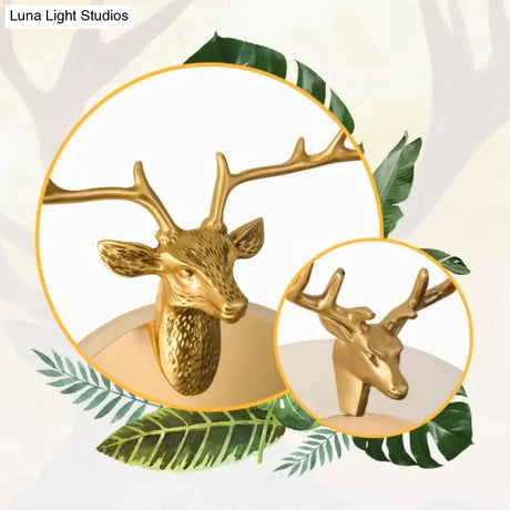 Nordic Antlers Bedroom Living Room Copper Wall Lamp Copper Wall Lamps