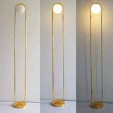 Nordic Art Deco Golden Body Table Lamp Metal Base Plate Modern Minimalist Frosted Glass Led Desk For