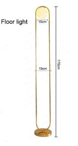 Nordic Art Deco Golden Body Table Lamp Metal Base Plate Modern Minimalist Frosted Glass Led Desk For