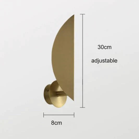 Nordic Bedroom Adjustable Copper Wall Lamp G9 / Without Light Source Lamps