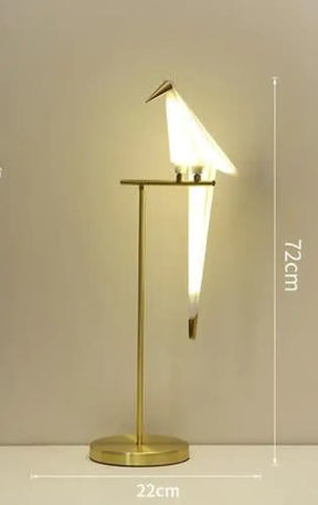 Nordic Bird Floor Lamp Creative Acrylic Thousand Paper Cranes Lamps For Living Room Bedroom Home