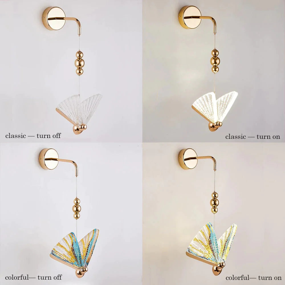 Applique Murale Led Papillon Nordique pour Chambre
