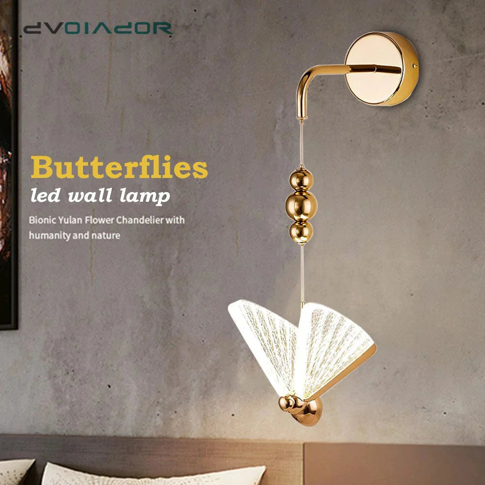 Applique Murale Led Papillon Nordique pour Chambre
