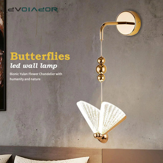 Applique Murale Led Papillon Nordique pour Chambre