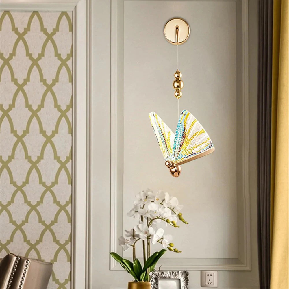 Applique Murale Led Papillon Nordique pour Chambre