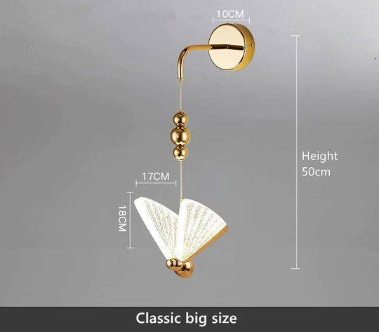 Applique Murale Led Papillon Nordique pour Chambre