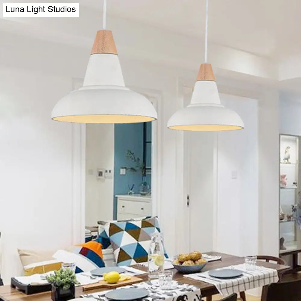 Nordic Cement 1-Head Pendant Light With Carved Interior – Barn Kitchen Bar Grey/White/Beige