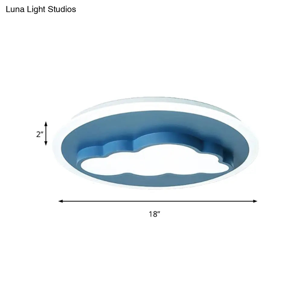 Nordic Cloud Metal Ceiling Lamp - Flush Mount For Child’s Bedroom