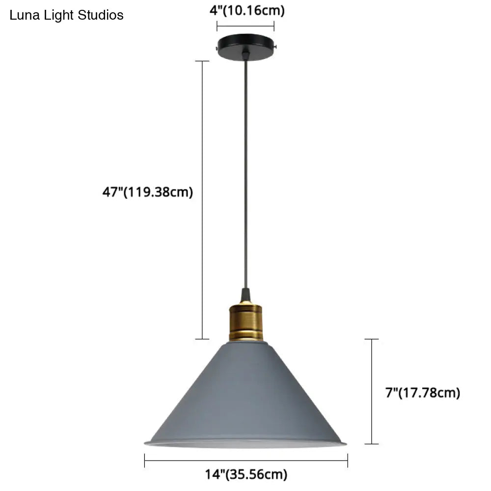 Nordic Conical Pendant Lamp - Stylish Metal Restaurant Down Lighting