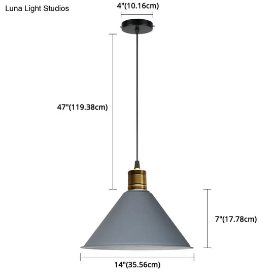 Nordic Conical Pendant Lamp - Stylish Metal Restaurant Down Lighting