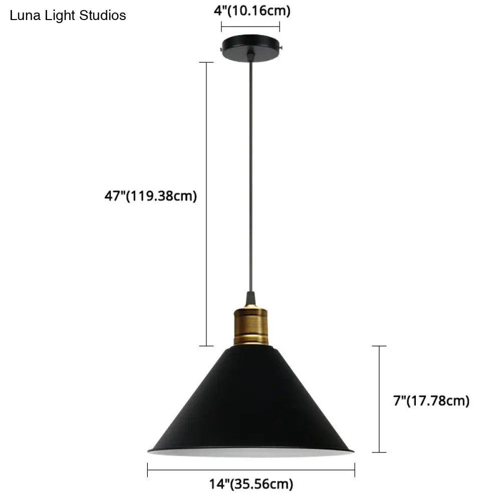 Nordic Conical Pendant Lamp - Stylish Metal Restaurant Down Lighting