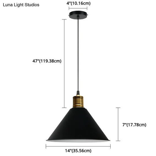 Nordic Conical Pendant Lamp - Stylish Metal Restaurant Down Lighting