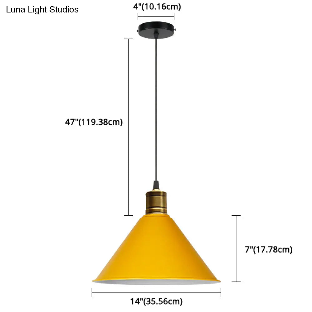 Nordic Conical Pendant Lamp - Stylish Metal Restaurant Down Lighting