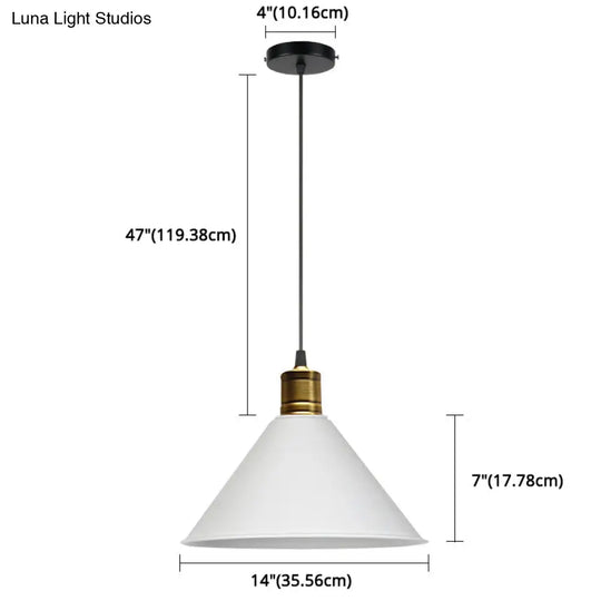 Nordic Conical Pendant Lamp - Stylish Metal Restaurant Down Lighting