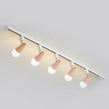 Nordic Conical Semi Flush Track Light For Living Room Ceiling 5 / Pink