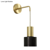 Nordic Copper Bedroom Wall Lamp Creative Modern Minimalist Stair Corridor Porch Living Room Dining
