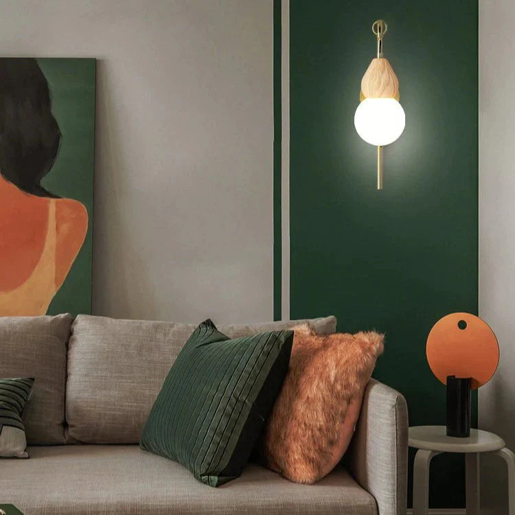 Lampe de chevet Nordic Corridor Applique murale en cuivre