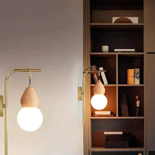 Lampe de chevet Nordic Corridor Applique murale en cuivre