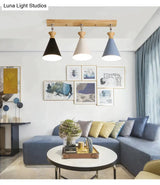 Nordic Creative Restaurant Three-Head Strip Ceiling Lamp Tricolor / Without Bulb