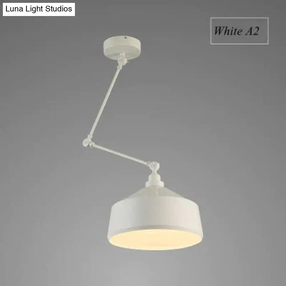 Nordic Diy Personality Pendant Lights Folding Iron Lamp Hanging Bedroom Study Bar Restaurant