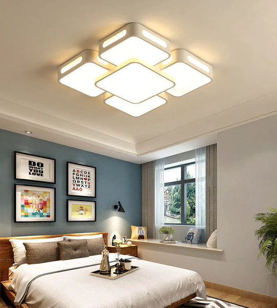 Plafonnier Led de Salon Simple de Mode Nordique