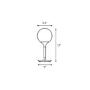 Nordic Frosted Glass Balloon Night Lamp - Single Study Table Light In White / 5.5