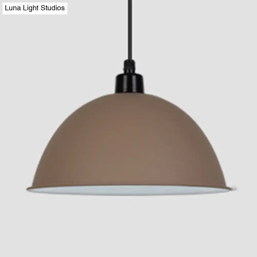 Nordic Stylish Bowl Pendant Lamp - Single Light Aluminum Hanging For Gallery Cafe Coffee / 14