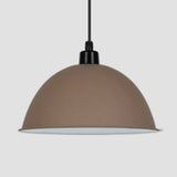 Nordic Gallery Café Aluminum Pendant Lamp: Stylish Bowl Hanging Light Coffee / 14’