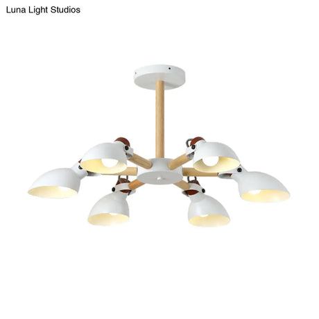 Nordic Half-Bottle Pendant Chandelier With Metal Shade - Stylish Lighting For Living Room