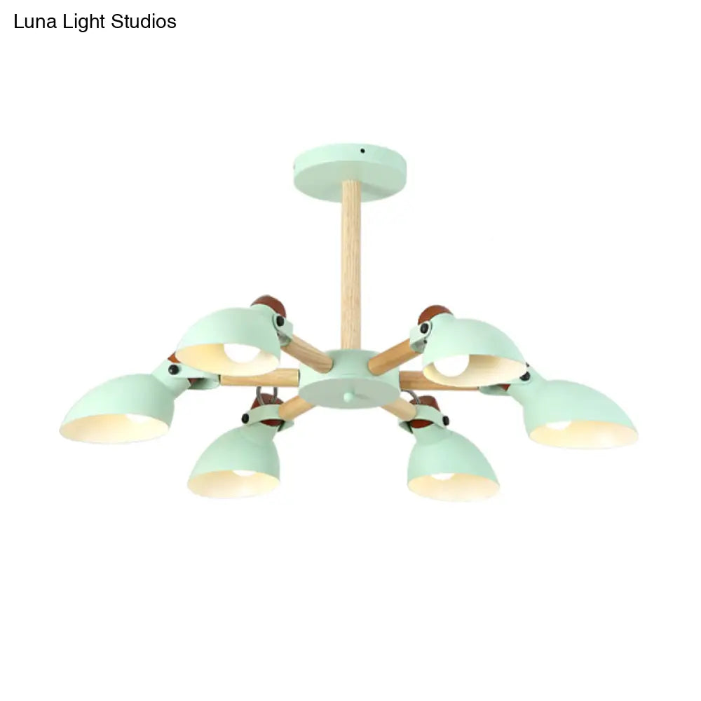 Nordic Half-Bottle Pendant Chandelier With Metal Shade - Stylish Lighting For Living Room