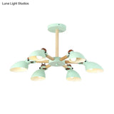 Nordic Half-Bottle Pendant Chandelier With Metal Shade - Stylish Lighting For Living Room