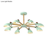 Nordic Half-Bottle Pendant Chandelier With Metal Shade - Stylish Lighting For Living Room