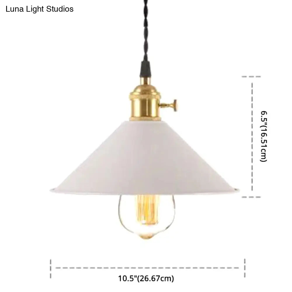 Nordic Industrial Macaron Pendant Light - Colorful Metal 1-Light Lighting
